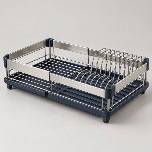 Expandable Dish Drying Rack: product view (concept preview; supplier design unconfirmed)