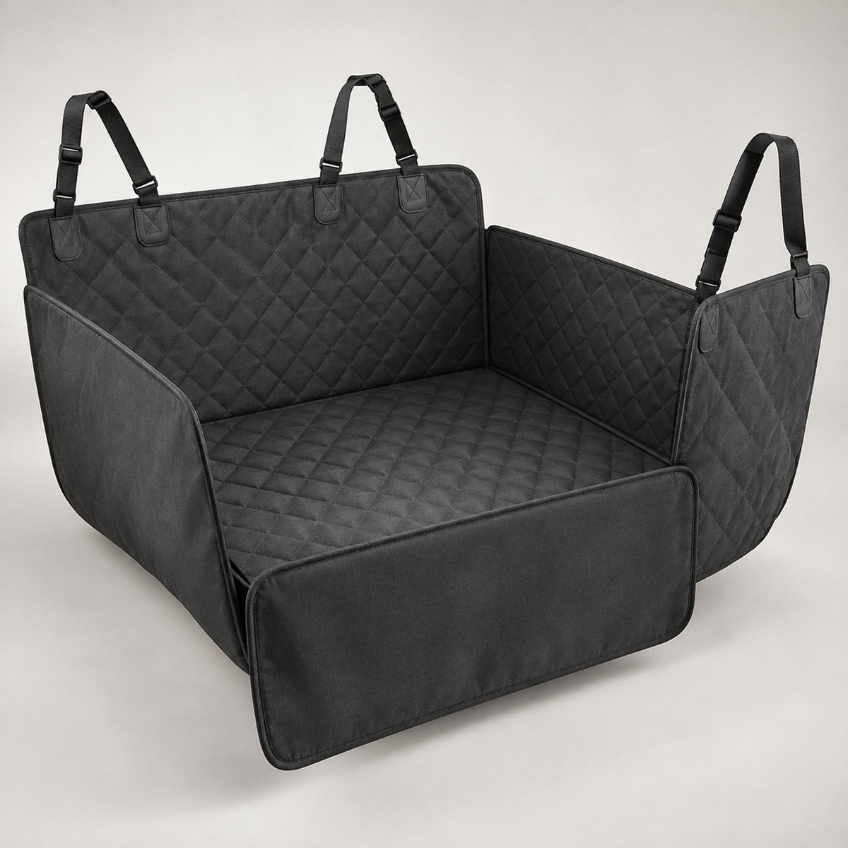 Hard-Bottom Dog Car Seat Cover: product view (concept preview; supplier design unconfirmed)