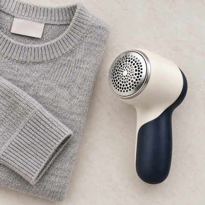 Rechargeable Fabric Shaver: placement and selection context (concept preview; supplier design unconfirmed)
