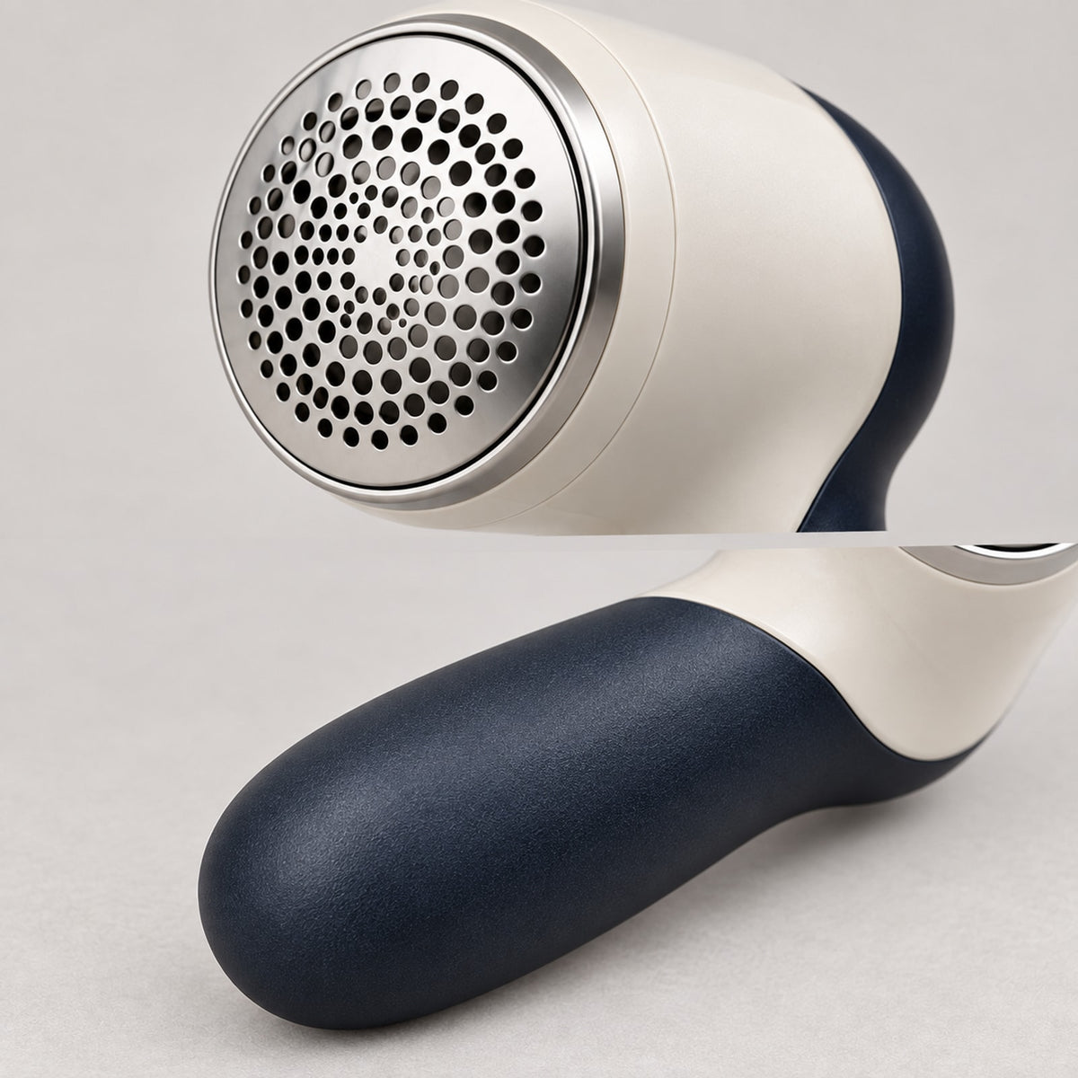 Rechargeable Fabric Shaver: structure close-ups (concept preview; supplier design unconfirmed)