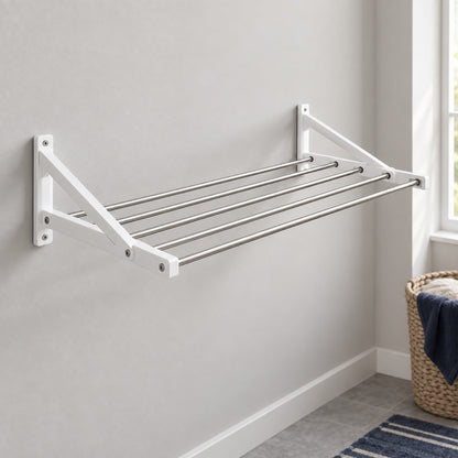 Wall-Mounted Folding Drying Rack: placement and selection context (concept preview; supplier design unconfirmed)